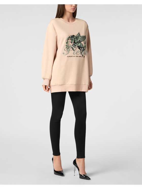 PHILIPP PLEIN PHILIPP PLEIN Bluza 23427 Różowy Regular Fit