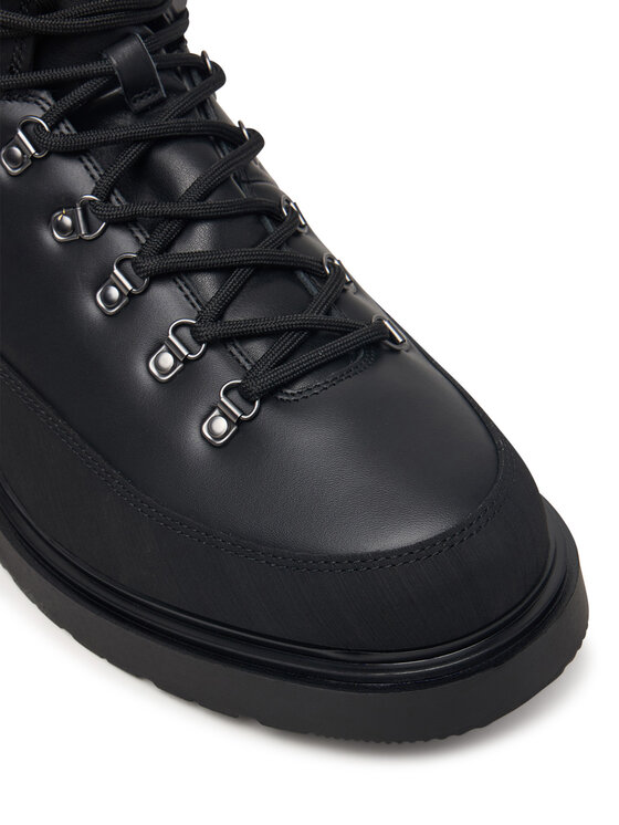 Calvin Klein Calvin Klein Trzewiki Combat Mid Hiking Boot Lth Wl HM0HM02357 Czarny