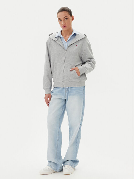Tommy Hilfiger Tommy Hilfiger Суитшърт UW0UW05772 Сив Regular Fit