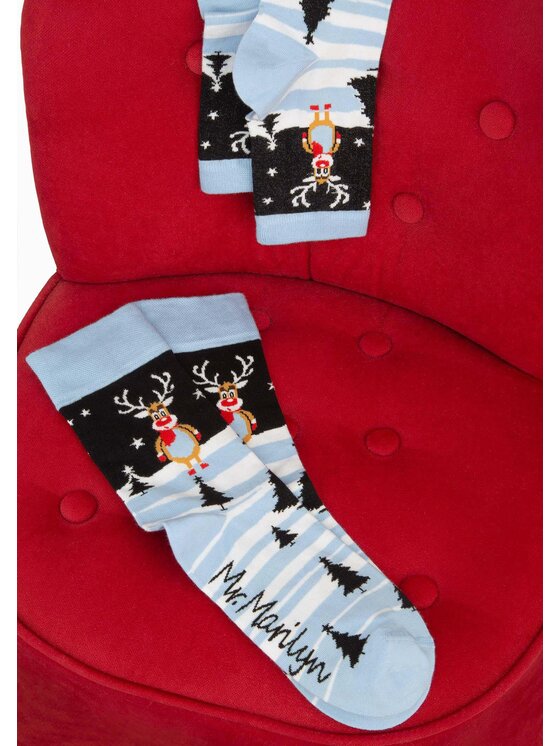 Poupée Marilyn Poupée Marilyn Skarpety damskie SANTA RUDOLPH Niebieski