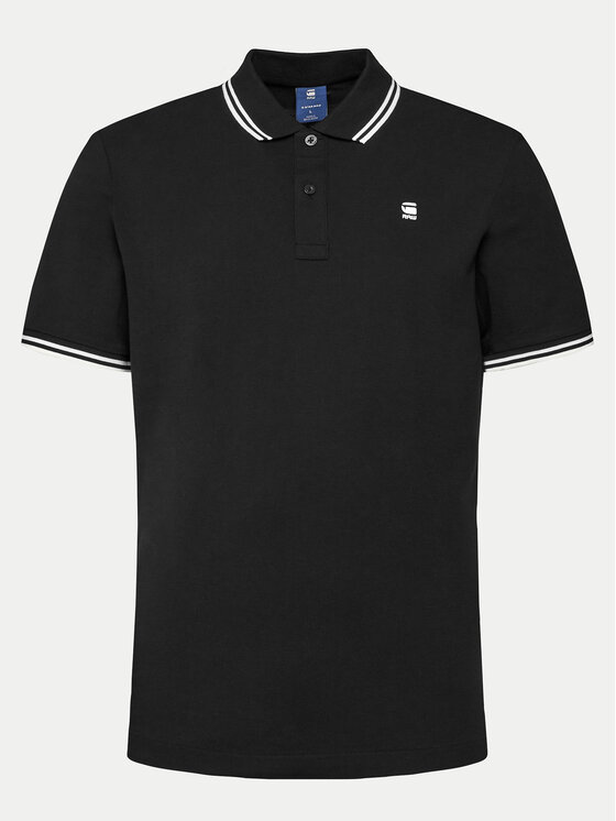 G-Star Raw G-Star Raw Polo marškinėliai Dunda D17127-5864 Juoda Slim Fit