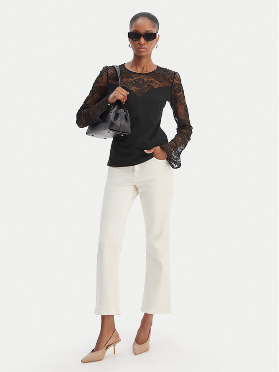 Morgan Morgan Bluzka 261-TMELO Czarny Slim Fit