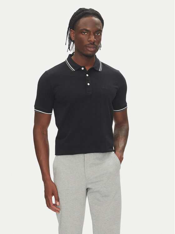 Lindbergh Męskie Polo, rozmiar M, Czarne, 30-404010