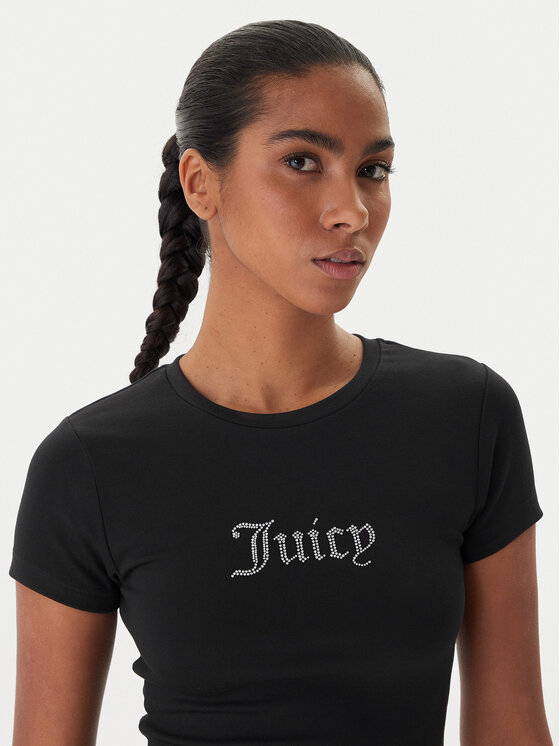 Juicy Couture Juicy Couture T-Shirt Esme JCWCT225323 Schwarz Slim Fit