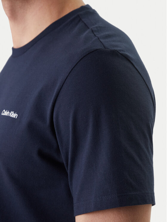 Calvin Klein Calvin Klein T-särk Micro Logo LV04LC255G Tumesinine Regular Fit