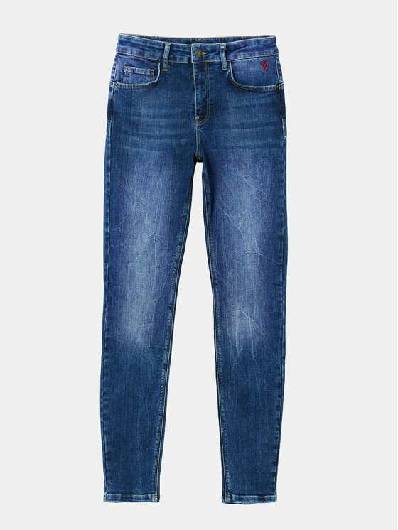 Desigual Desigual Džínsy 23WWDD90 Modrá Skinny Fit