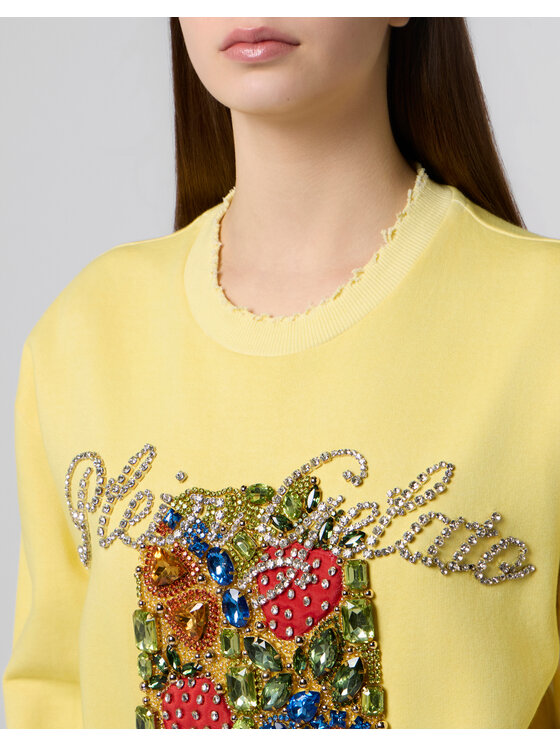 PHILIPP PLEIN PHILIPP PLEIN Bluza 30538 Żółty Regular Fit