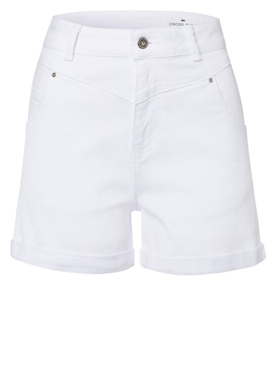 Cross Jeans Cross Jeans Szorty jeansowe F 418-011 Biały