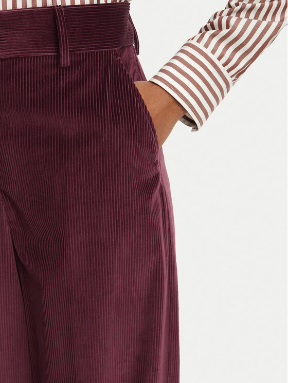 Weekend Max Mara Weekend Max Mara Spodnie materiałowe Tania 2625136012 Bordowy Regular Fit