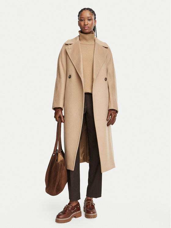 Weekend Max Mara Weekend Max Mara Cappotto di lana Resina 2625016102 Marrone chiaro Regular Fit