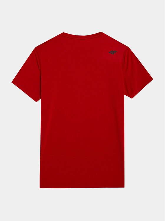 4F 4F T-särk 4FWSS24TFTSM598 Punane Regular Fit