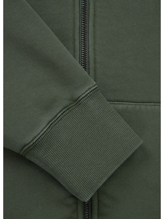 PITBULL PITBULL Bluza Bluza męska rozpinana z kapturem Washed MT FUJI XXL Zielony Regular Fit