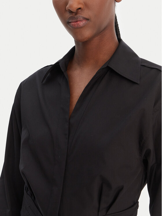 BOSS BOSS Pluusikleit Drepill 50553673 Must Regular Fit