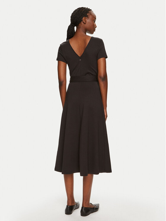 Tommy Hilfiger Tommy Hilfiger Kasdieninė suknelė Utility WW0WW42578 Juoda Regular Fit