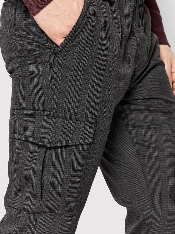 Pantaloni di tessuto MTR-BARTON Grigio Regular Fit...