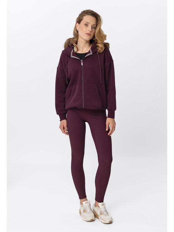 Volcano Volcano Legginsy N-LISBONA Fioletowy Regular Fit