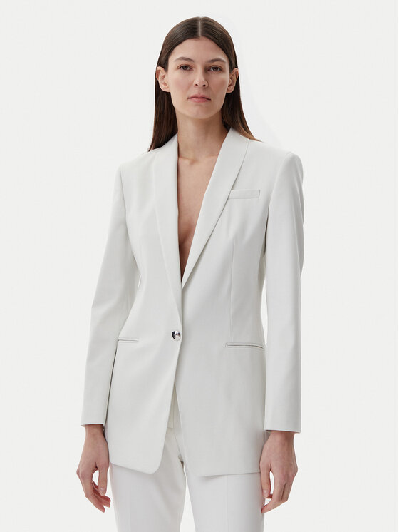 HUGO Giacca da abito 50537759 Bianco Slim Fit, taglia : 38