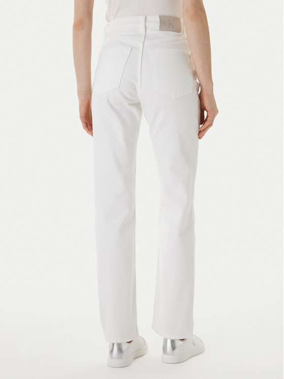 Calvin Klein Jeans Calvin Klein Jeans Jeansy LV047F712G Écru Straight Fit