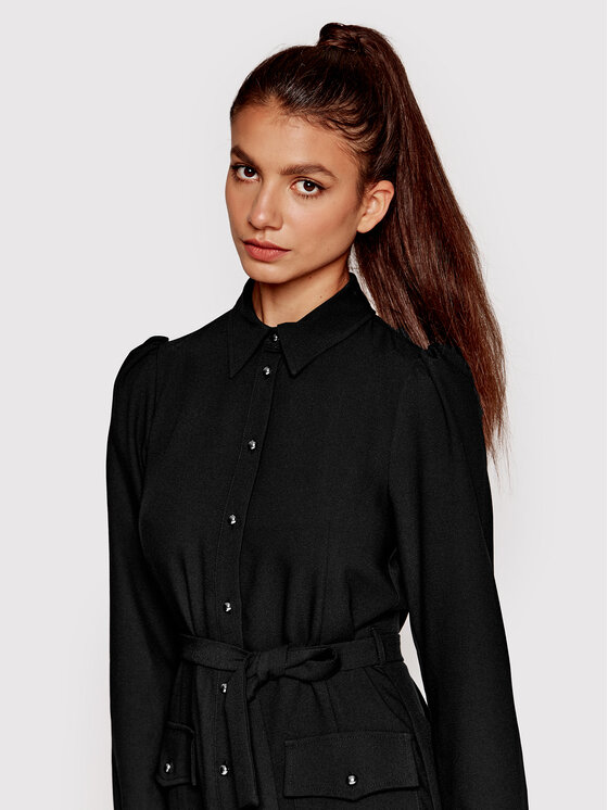 Vestito chemisier PGA22277VE Nero Regular Fit