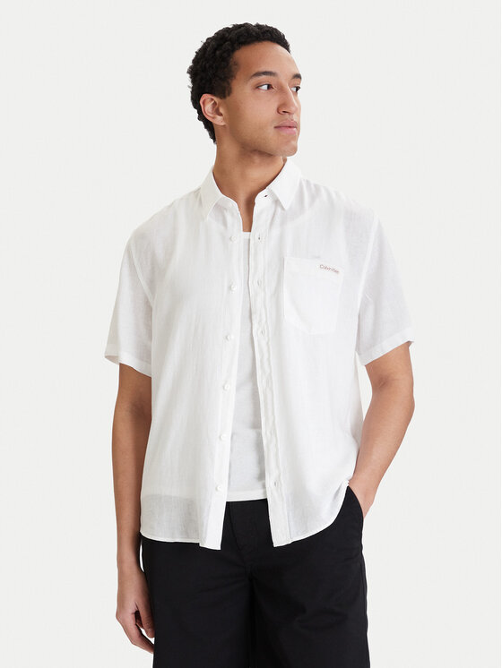 Calvin Klein Jeans Calvin Klein Jeans Hemd LV04RF120G Weiß Regular Fit