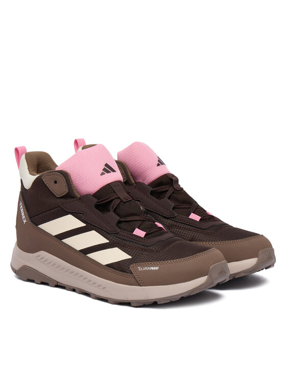 adidas adidas Trekking čevlji Terrex Anylander Mid Climaproof Junior Hiking Shoes KJ2665 Rjava