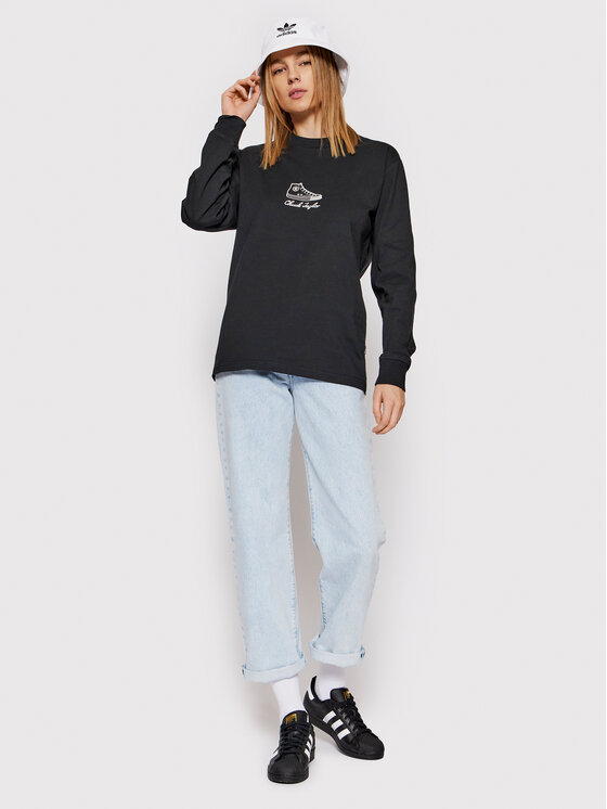 Longsleeve Icon Signature 10023637-A01 Nero