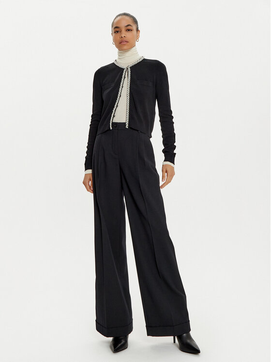 KARL LAGERFELD KARL LAGERFELD Kardigan 246W2003 Crna Slim Fit