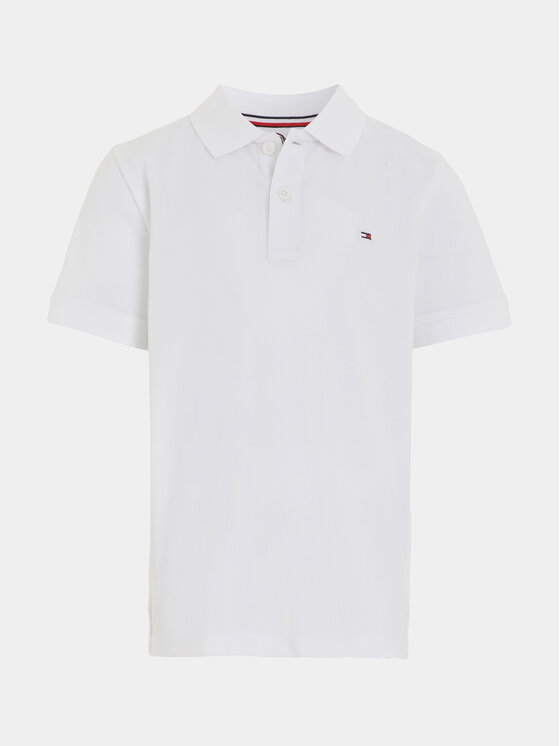 Tommy Hilfiger Tommy Hilfiger Polokošeľa Flag KB0KB09103 Biela Regular Fit