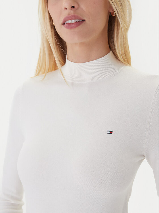 Tommy Hilfiger Tommy Hilfiger Pulover WW0WW47462 Écru Regular Fit