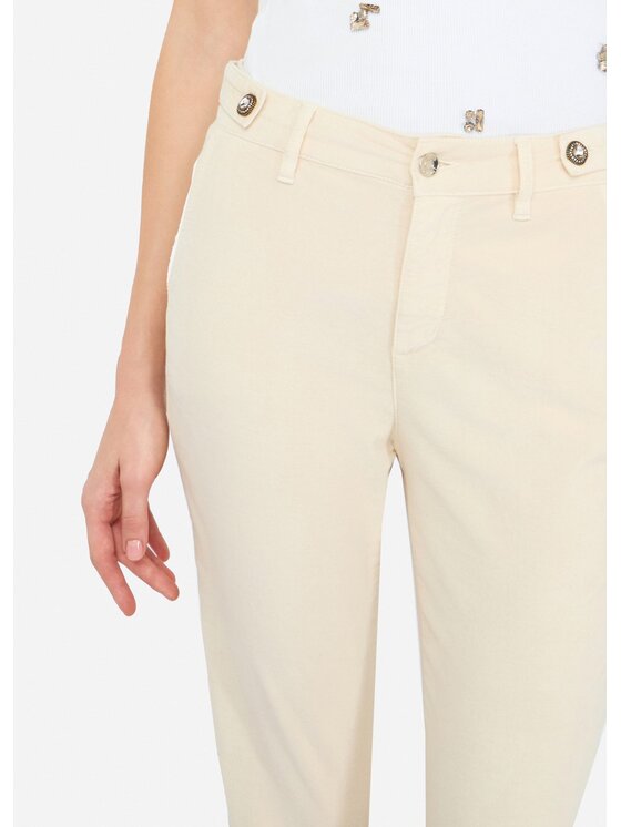 Liu Jo Liu Jo Pantaloni di tessuto MF5308T459020304 Beige Slim Fit