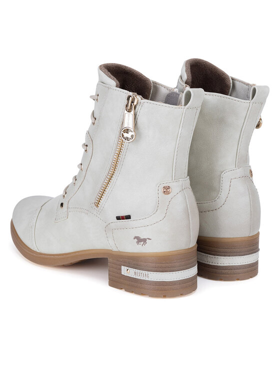 Mustang Mustang Botine 1229-513 Alb