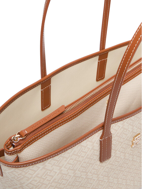 Tommy Hilfiger Tommy Hilfiger Torbica Th Monoplay Tote Le AW0AW17416 Bež
