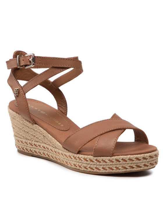 Tan low on sale wedge espadrilles