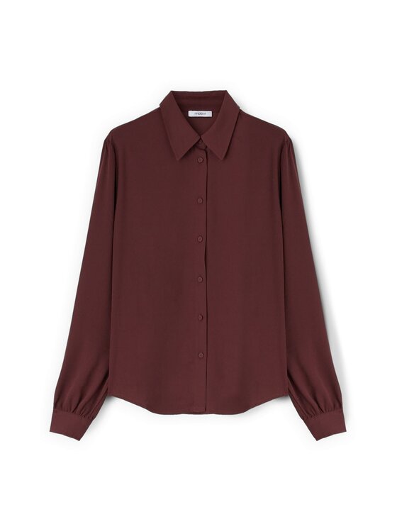 Motivi Motivi Camicia 5192Q300899N036 Bordeaux Regular Fit