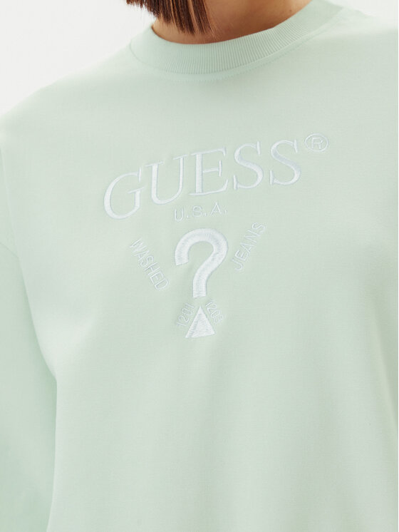 Guess Guess Felpa V5RQ12 KC3D2 Verde Regular Fit
