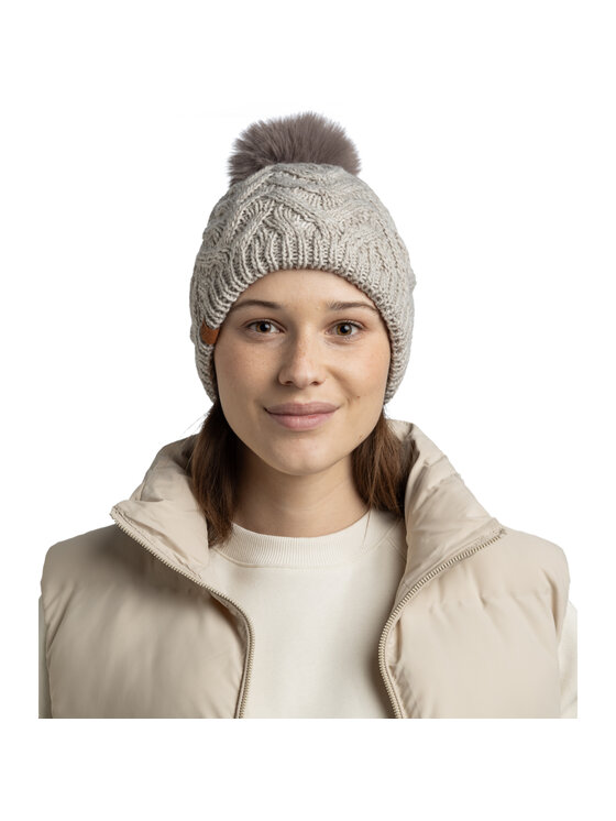 Buff Buff Berretto Knitted Fleece Caryn Beanie Grigio