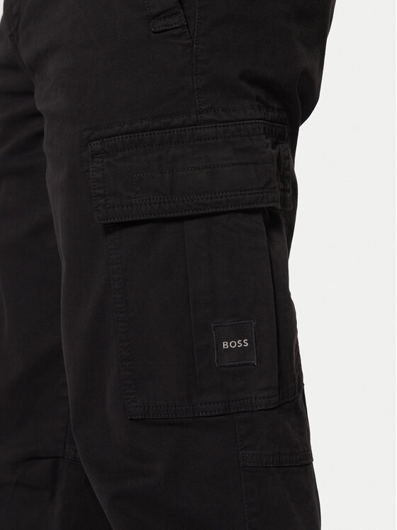 BOSS BOSS Kalhoty z materiálu Sisla-7 50523149 Černá Regular Fit