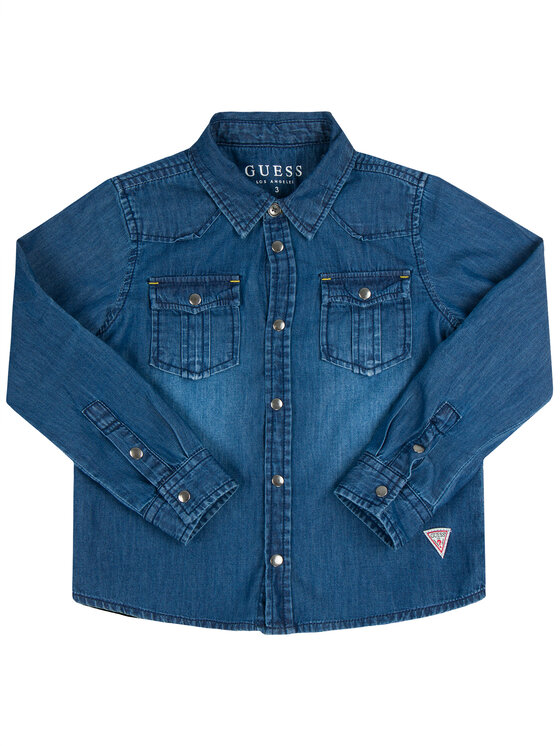 Guess Guess Košeľa N01H02 D3SU0 Tmavomodrá Regular Fit