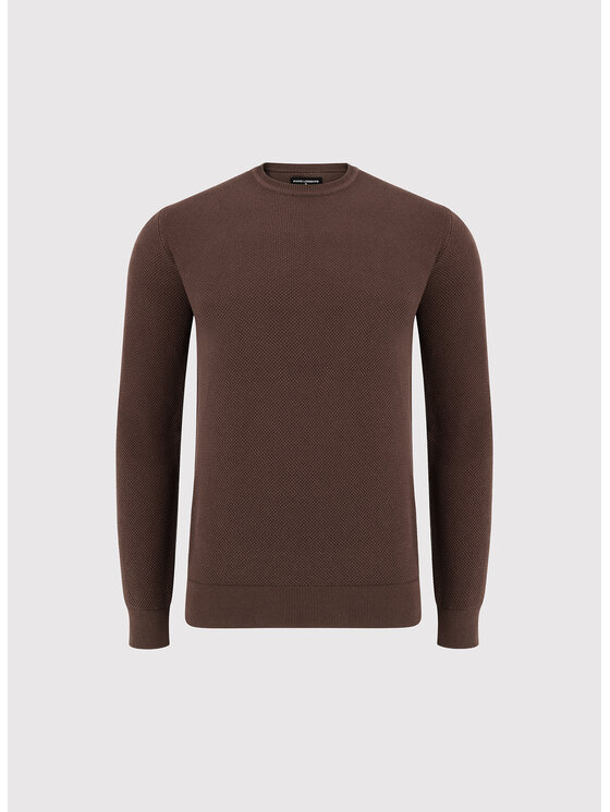 Pako Lorente Pako Lorente Sweter P26WF-2X-014 Brązowy Classic Fit