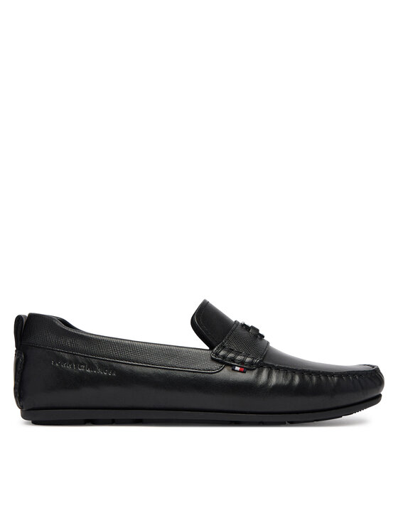 Tommy Hilfiger Tommy Hilfiger Mokaszin Hardware Lth Driver FM0FM05855 Fekete