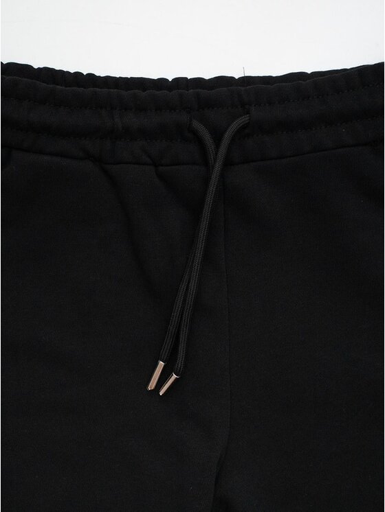 Jigga Wear Jigga Wear Szorty materiałowe Krótkie spodenki dresowe korona 131841 Czarny Regular Fit