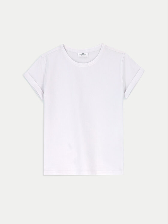 Dziewczęcy T-Shirt Coccodrillo, Rozmiar 116, Biały, XCX143201BAG