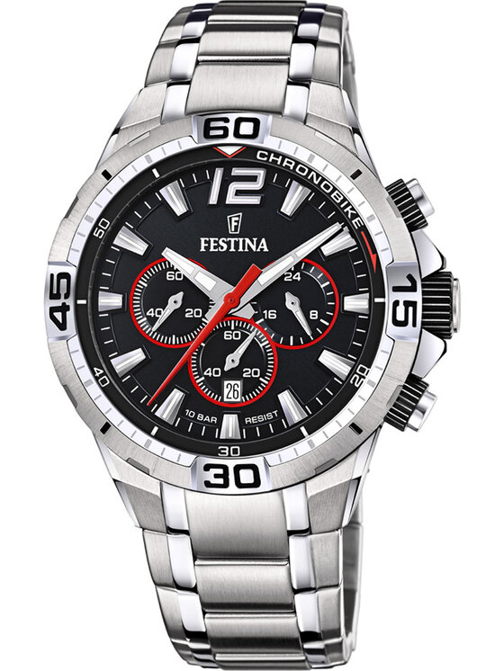 Festina Festina Zegarek F20522/6 Srebrny