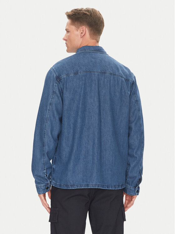 BOSS BOSS дънкова риза Laredo 50544660 Тъмносин Regular Fit