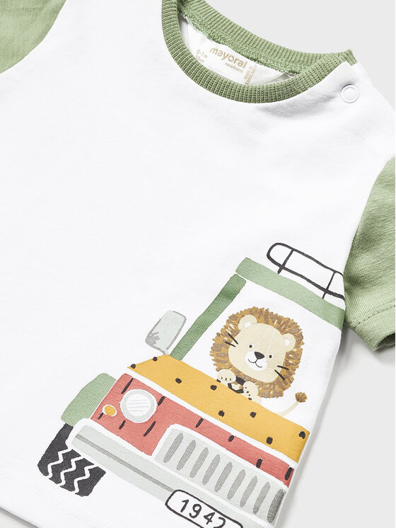 Mayoral Mayoral Komplet t-shirtów 1002 Kolorowy Regular Fit
