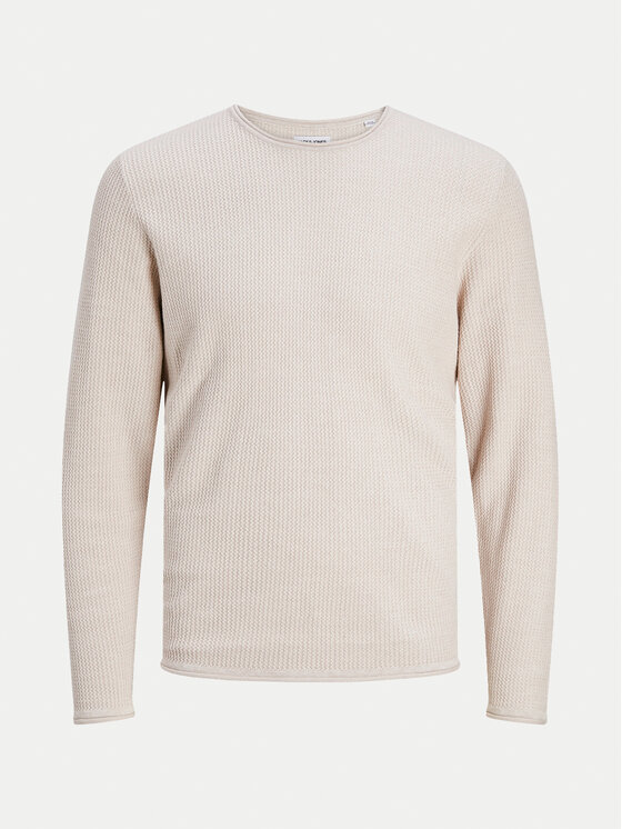 Jack & Jones Jack & Jones Sweter Cooper 12258407 Beżowy Regular Fit