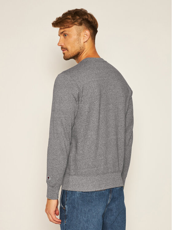 Felpa Script Logo 214720 Grigio Regular Fit