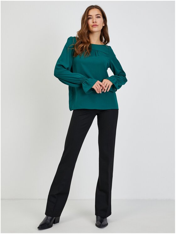 Orsay Orsay Bluzka 650229-856000__32 Zielony Regular Fit