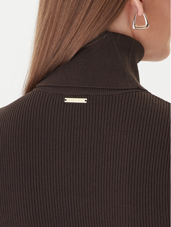 MICHAEL Michael Kors MICHAEL Michael Kors Strickkleid MF583C633D Braun Slim Fit