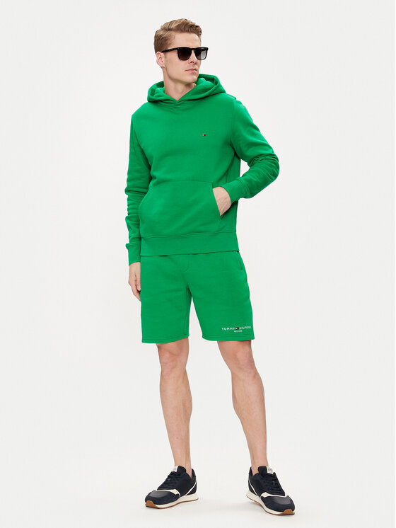 Tommy Hilfiger Tommy Hilfiger Μπλούζα Flag Logo MW0MW34266 Πράσινο Regular Fit